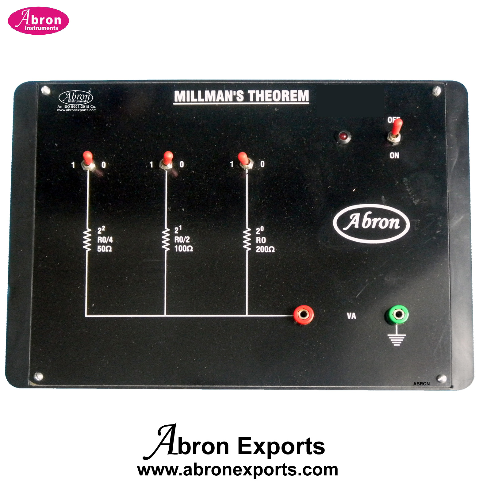 Study Theorem Millmans Network Theorem With Power Supply Electronic Trainer kit Abron AE-1430MM 